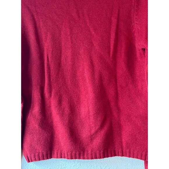 vintage Jamie Scott Red Argyle V-Neck long sleeve Sweater Small Made In India - Picture 9 of 11